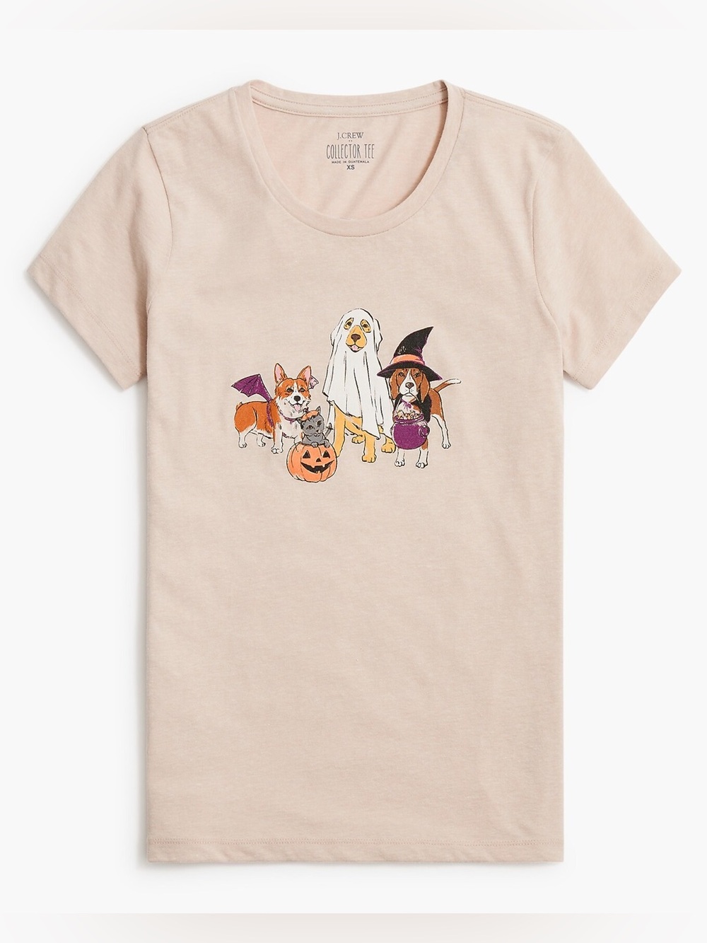 J. Crew Halloween Pets Graphic Tee XL